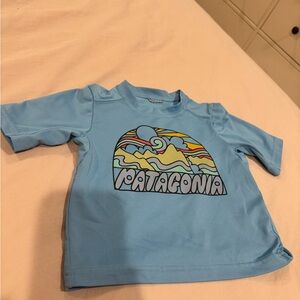 Patagonia Sky Blue Kids' Tee with Vibrant Graphic